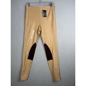 Polo Ralph Lauren Pants Womens Medium Riding Breeches Suede Patch Equestrian